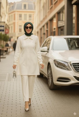 Tasarım İkili Takım Ekru