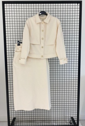 Armine Trend 26YT681 Paraşüt Detay CottonKot Etekli Takım - Ekru