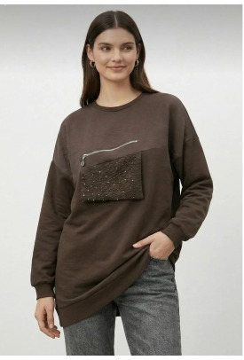 Puane Fermuar Detay Sweat